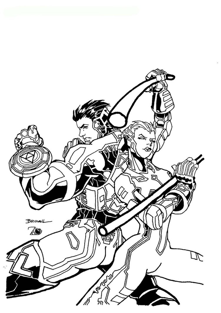Printable tron coloring pages