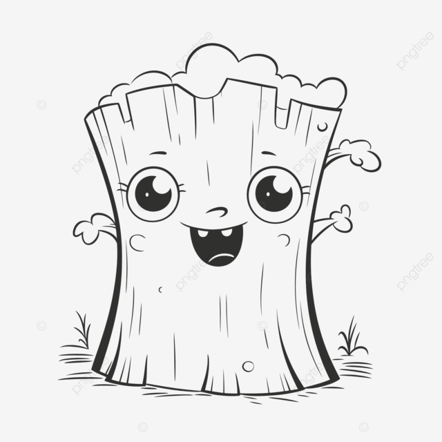 Dibujo de colorido tocãn ãrbol para colorear pãginas quema boceto vector png dibujos dibujo de arbol dibujo de ala dibujo colorido png y vector para dcargar gratis