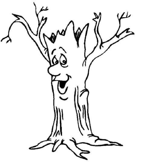 Imagenes de troncos de arboles para colorear