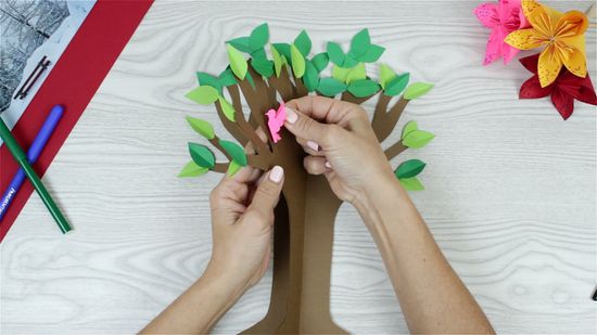 Formas de hacer un ãrbol de papel para niãos
