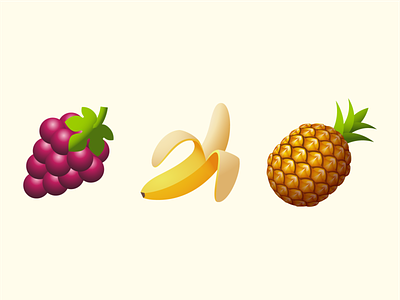 Emoji fruits by andrew for icons on
