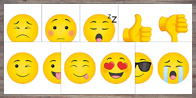 Ð emoji photo booth props cut