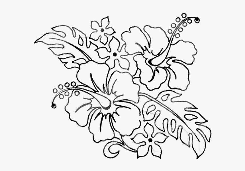 Flower pen drawing