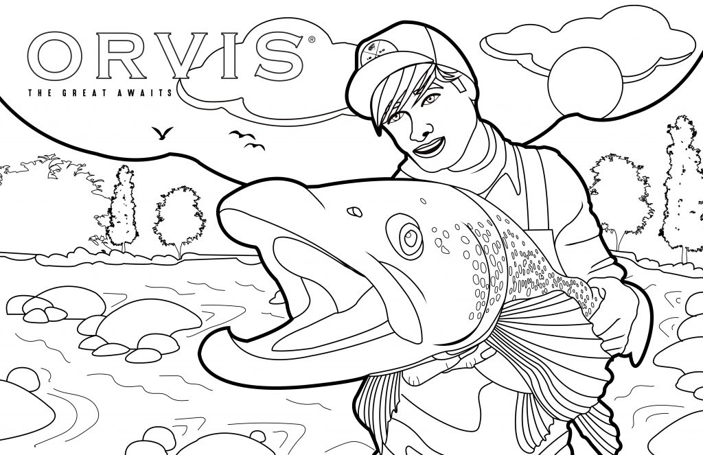 Trout coloring pages theyre not just for kids