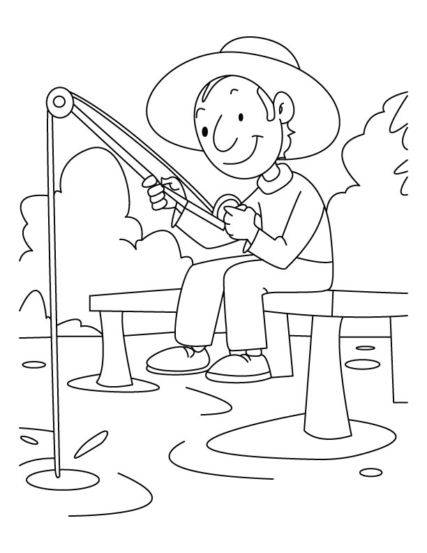 A boy is fishing coloring pages download free a boy is fishing coloring pages for kids best coloring pages