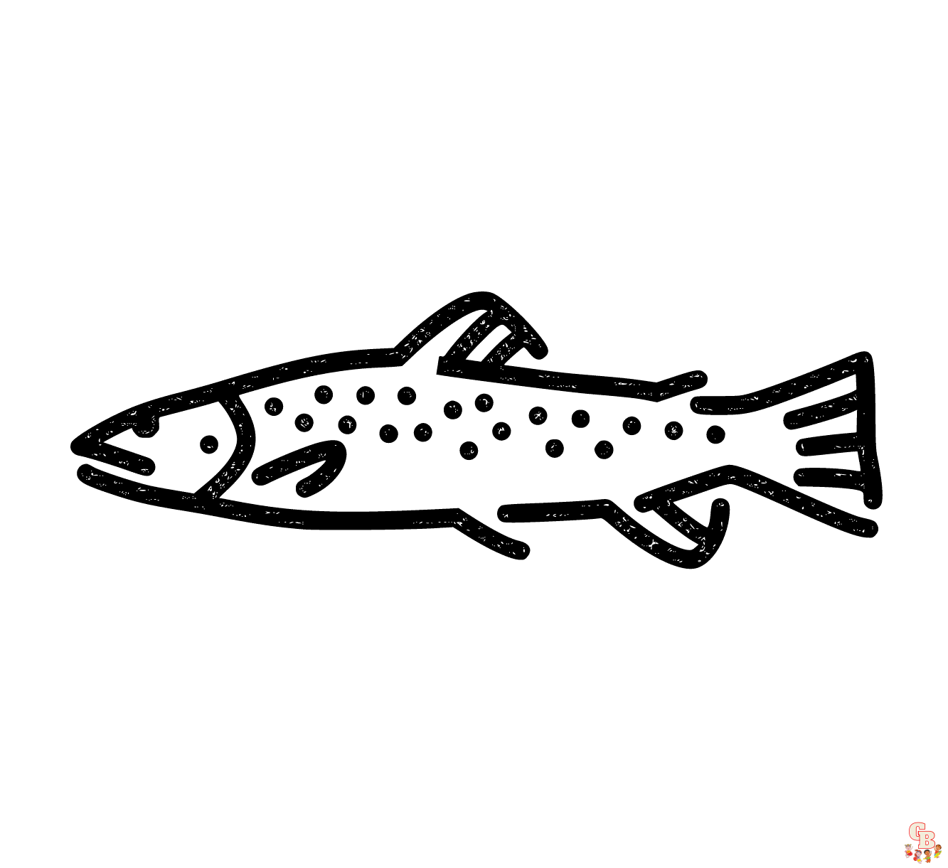 Printable trout coloring pages free for kids and adults