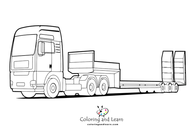 Truck coloring pages rcoloringpages
