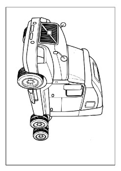Printable truck coloring pages fostering a love for hauling and transport