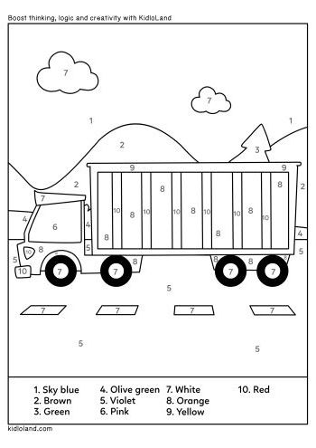 Download free color by number and educational activity worksheets for kids