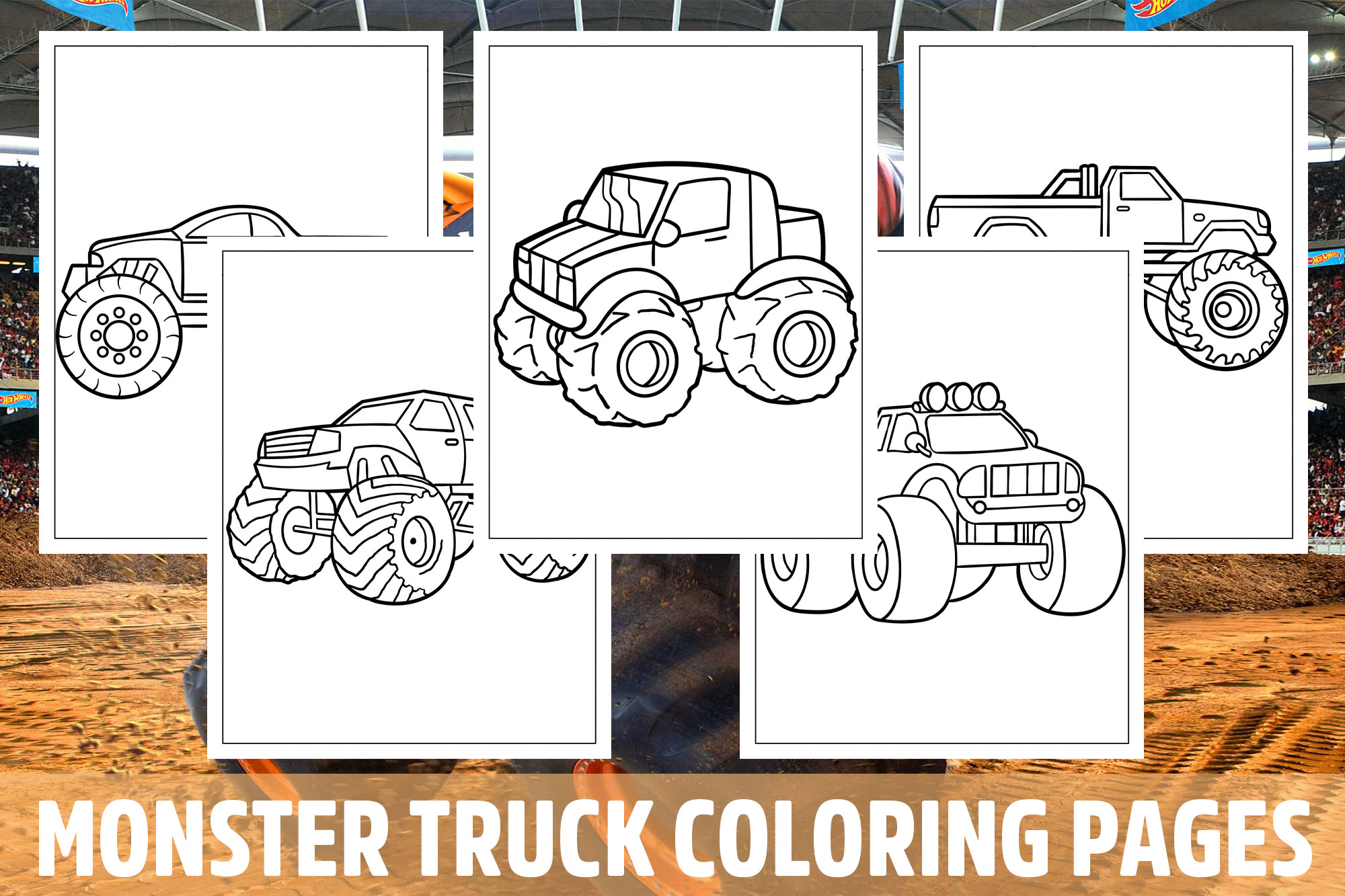 Monster truck coloring pages for kids girls boys teens birthday school activity made by teachers