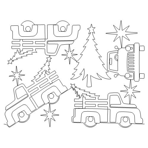 Christmas tree truck bb
