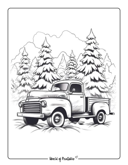 Winter coloring pages
