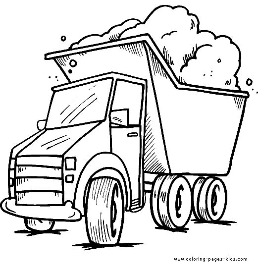 Truck with sand color pages