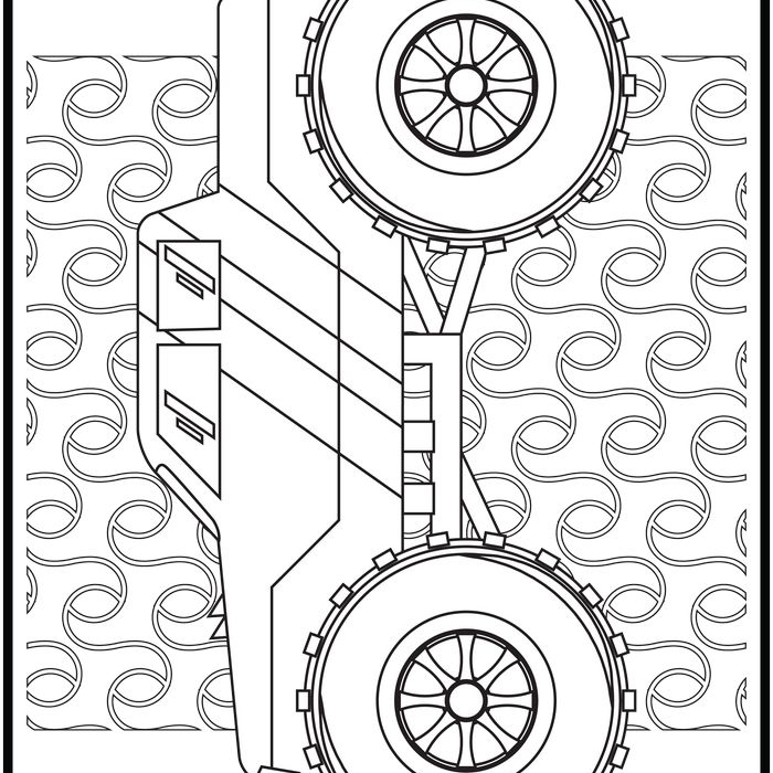 Monster truck coloring pages popular monster to color