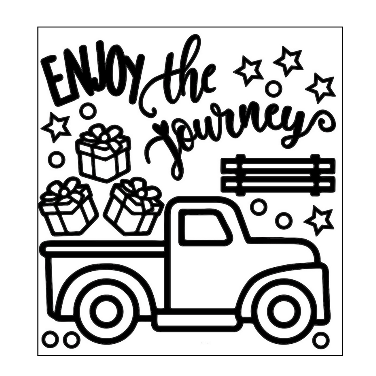 Krazy kreations bees outline sticker mini