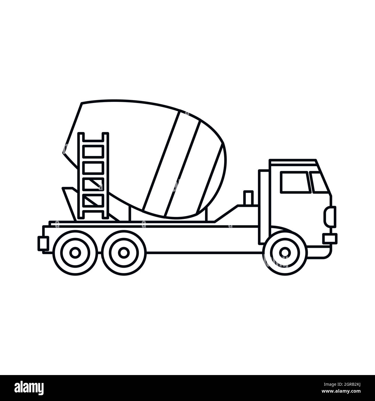 Concrete mixer outline hi
