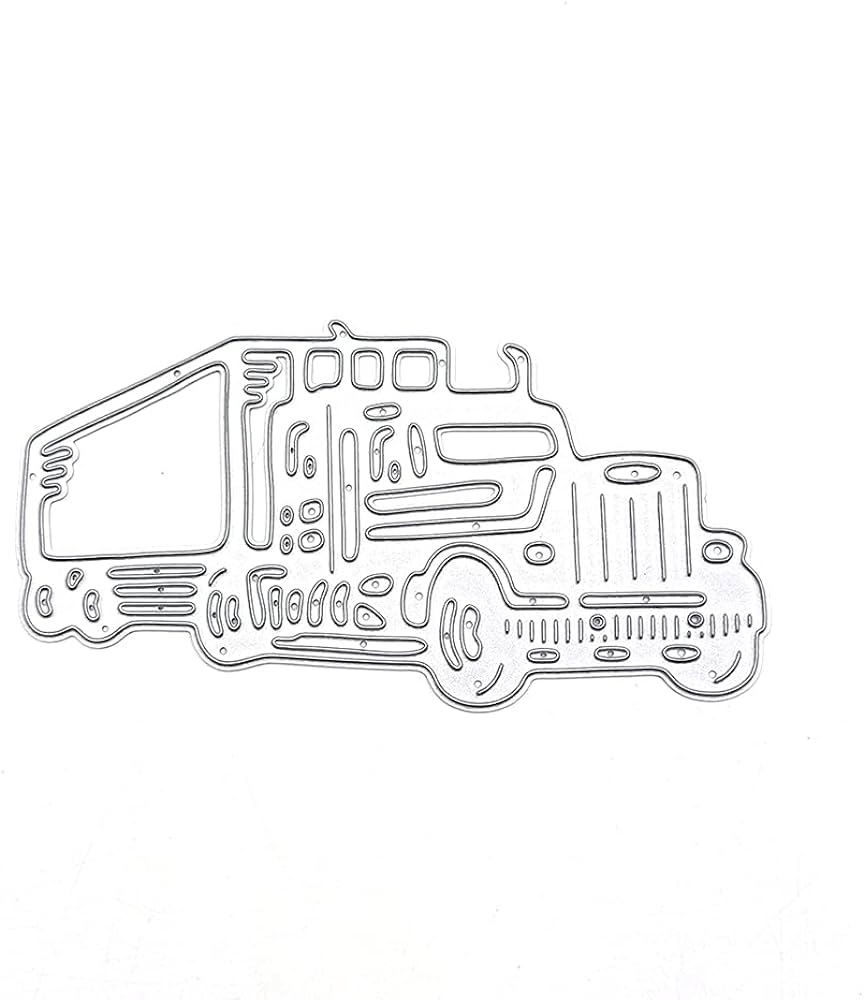 Vehicle truck metal paper cutting dies stencils for diy scrapbookingphoto album decorative embossing diy paper cards