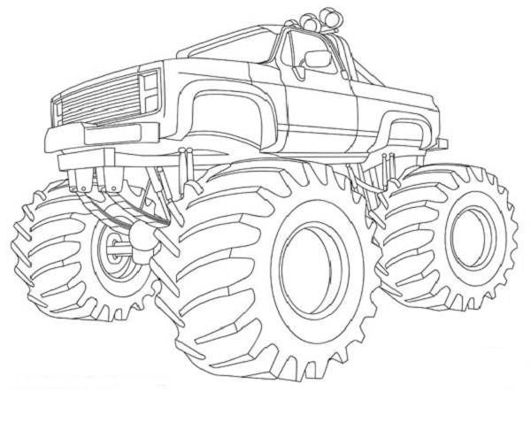 Monster truck coloring book monster truck coloring pages monster truck art coloring books