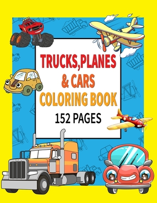 Trucks planes and cars coloring book coloring pages activity book for toddlers high quality illustrations paperback books on the square