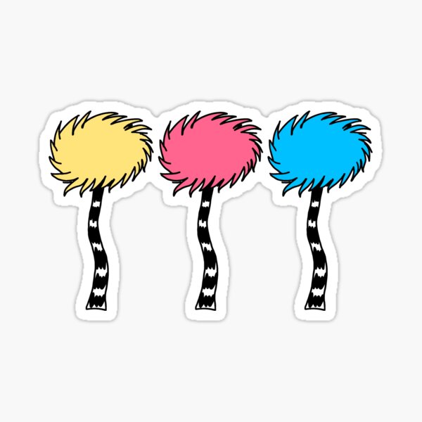 Three colorful truffula trees greeting card for sale by marina erford