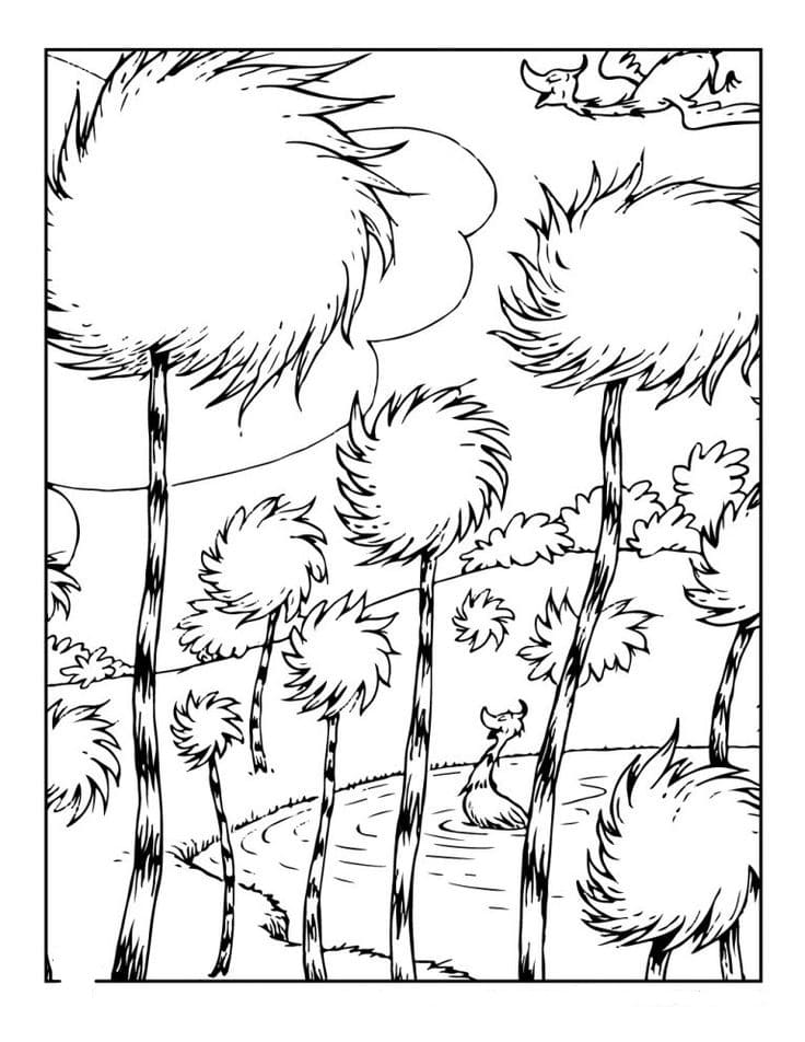 Lorax coloring pages