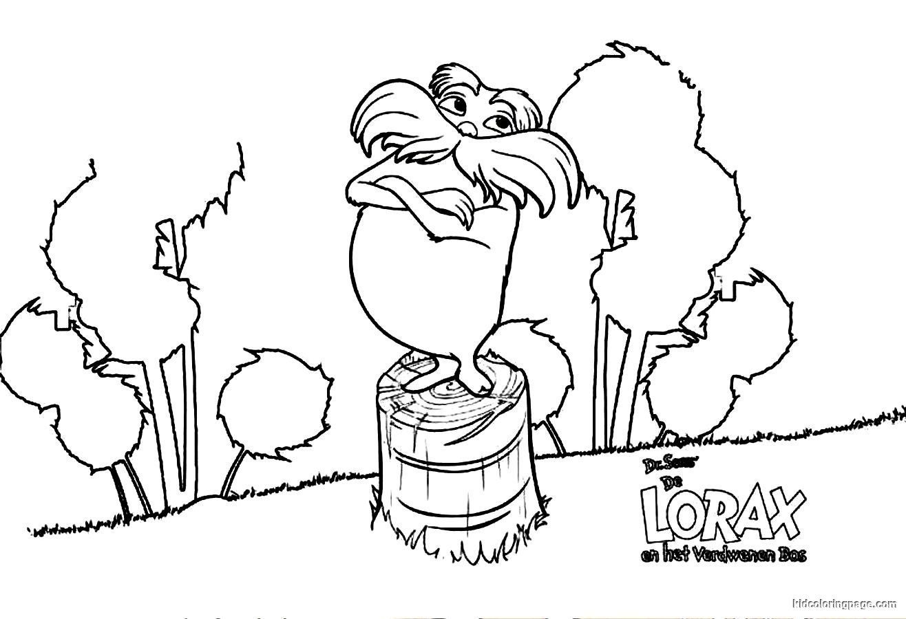 Lorax coloring sheet