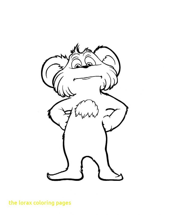 Elegant photo of the lorax coloring pages