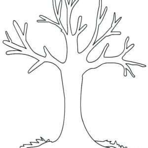 Fall trees coloring pages printable for free download