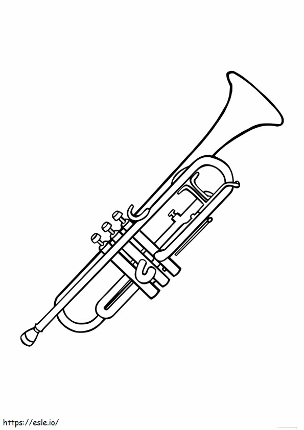 Trumpet coloring coloring pages
