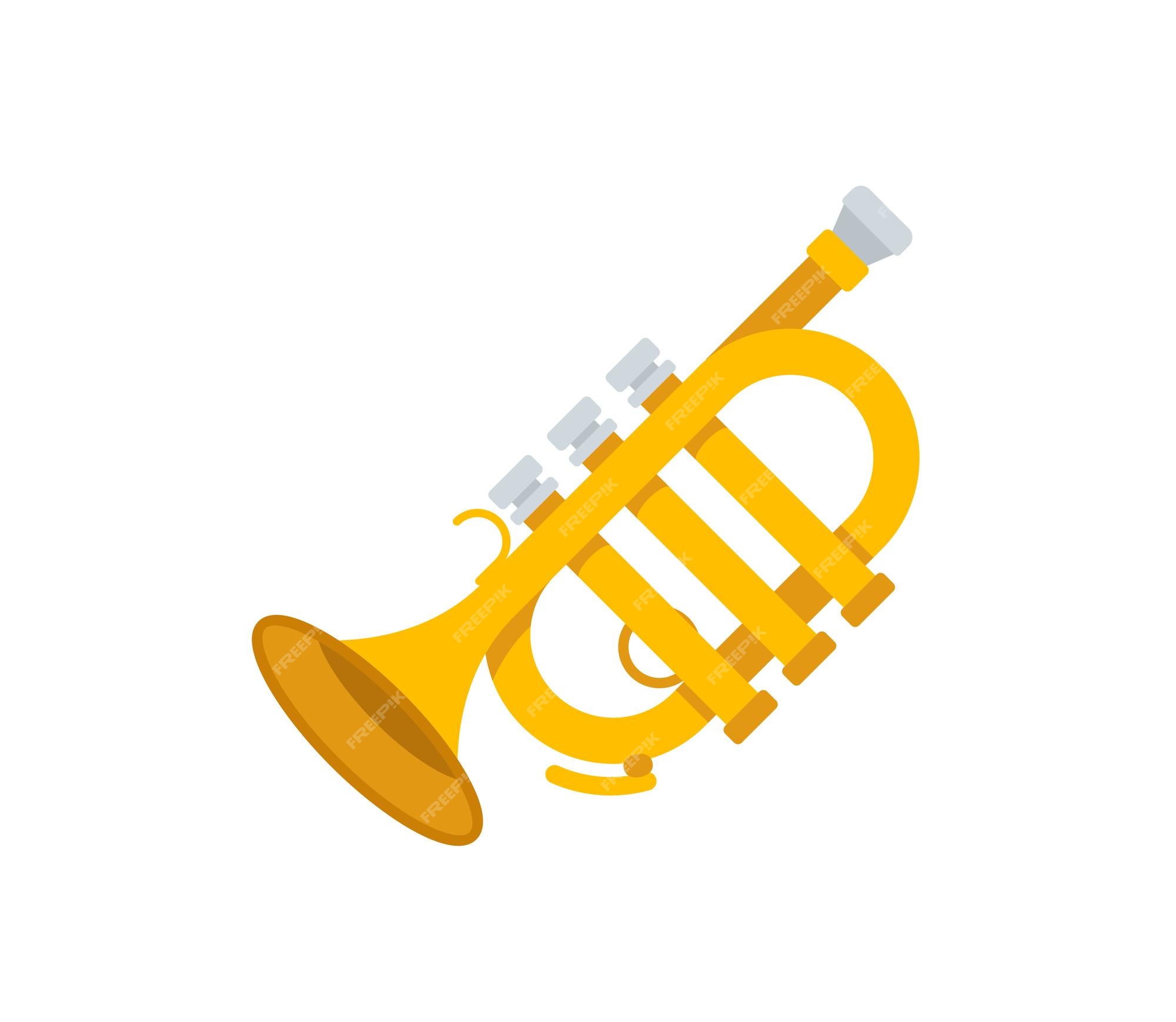 Premium vector trumpet vector isolated icon trumpet emoji illustration trumpet vector isolated emoticon