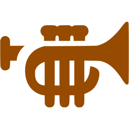 Brown trumpet icon