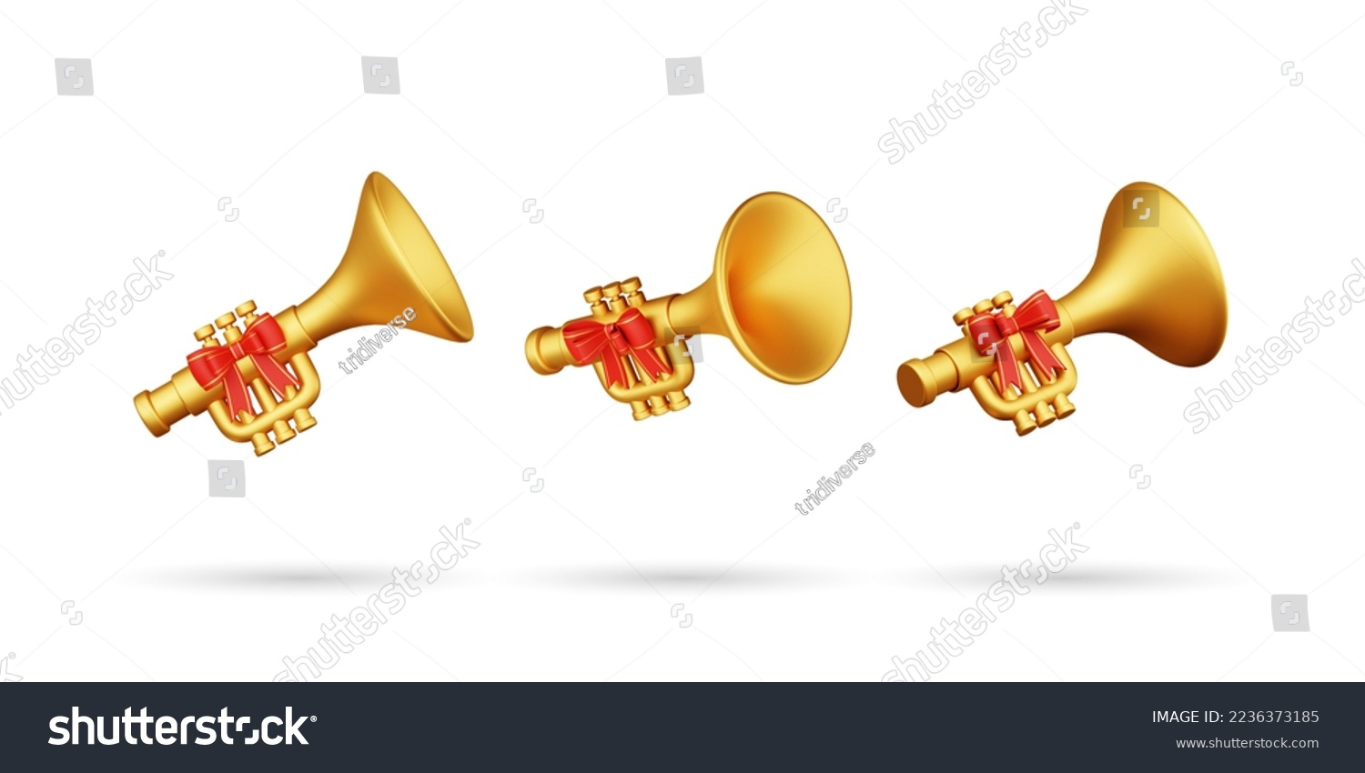 Funny trompet stock photos