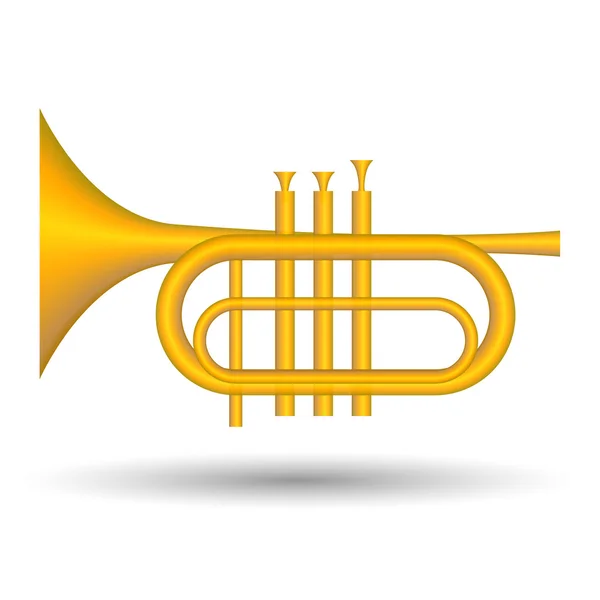Trumpet icon stock vector by pixelalex