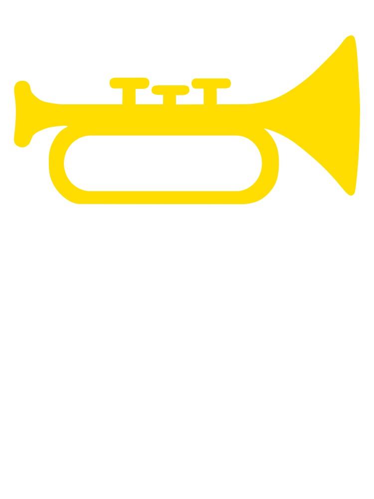 Monochrome yellow clipart trumpet icon baby one