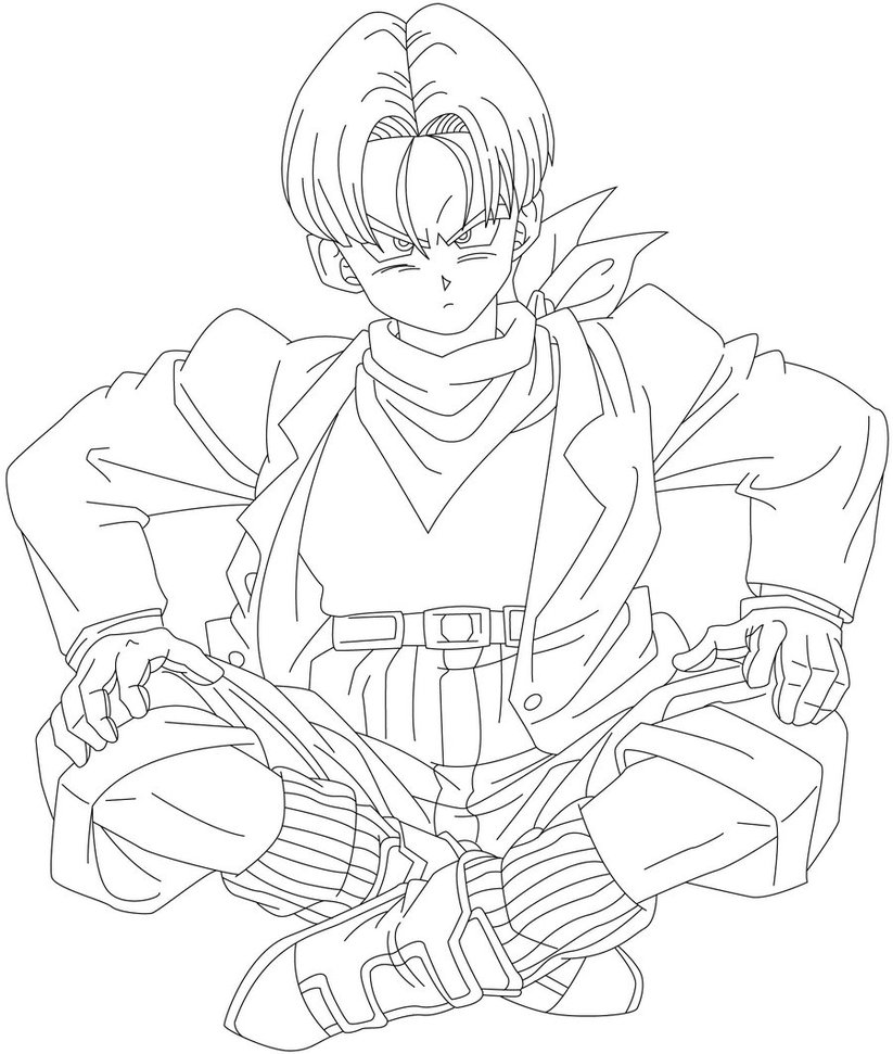 Cool trunks coloring page