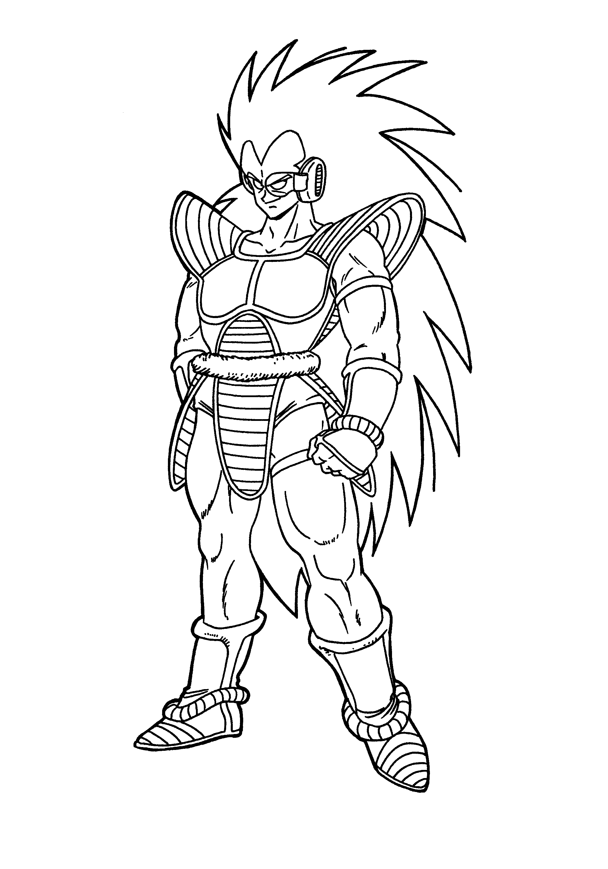 Free printable dragon ball z coloring pages for kids