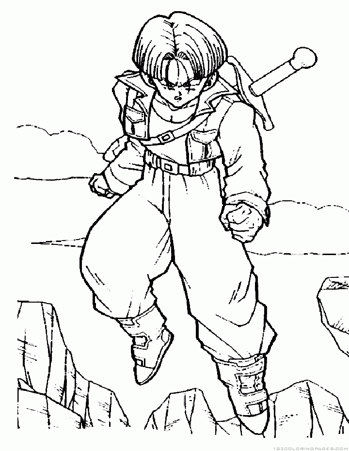 Dragon ball z coloring pages