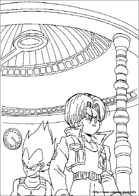 Dragon ball z coloring picture