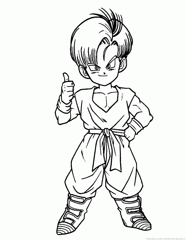 Dragon ball z coloring pages