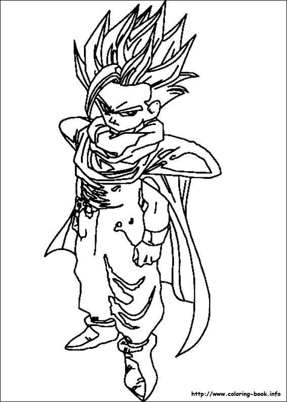 Dragon ball z coloring picture