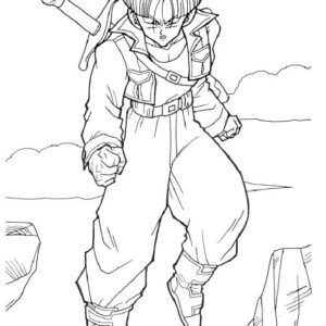 Dragon ball z coloring pages printable for free download