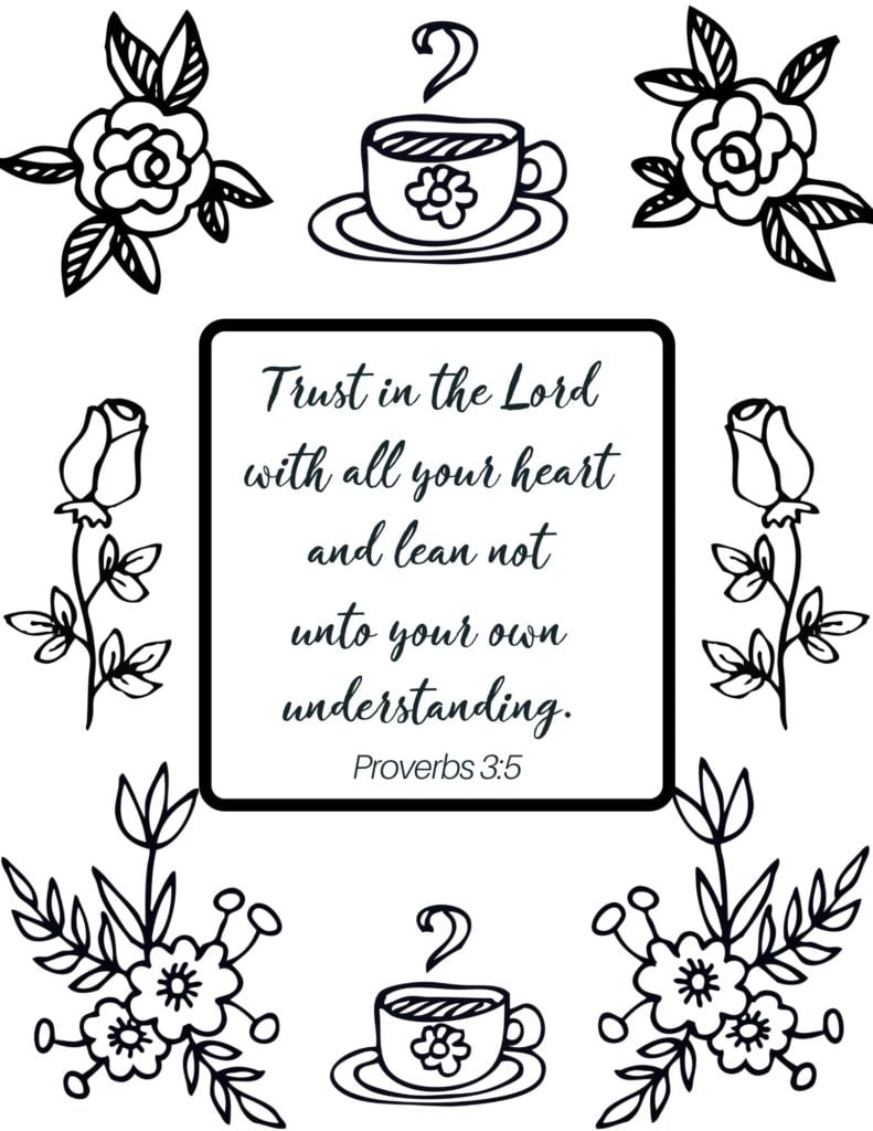 Free printable bible verse coloring pages