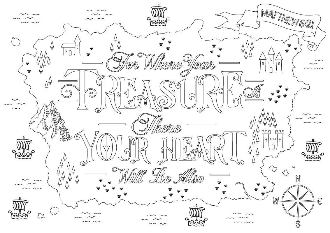 Colouring page bible verse bible verse matthew â lacewing creative usa