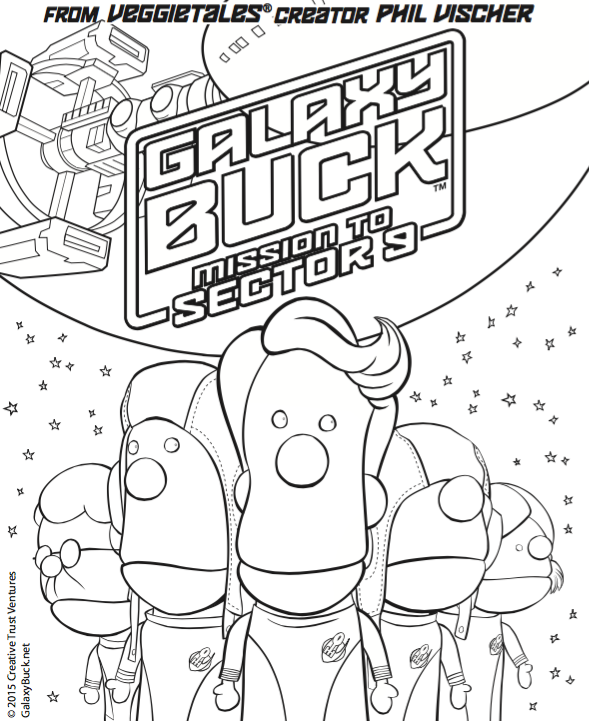 Galaxy buck coloring pages