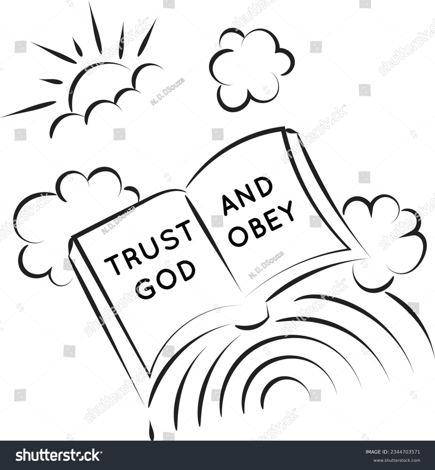 Christian symbol design print use poster stock vector royalty free