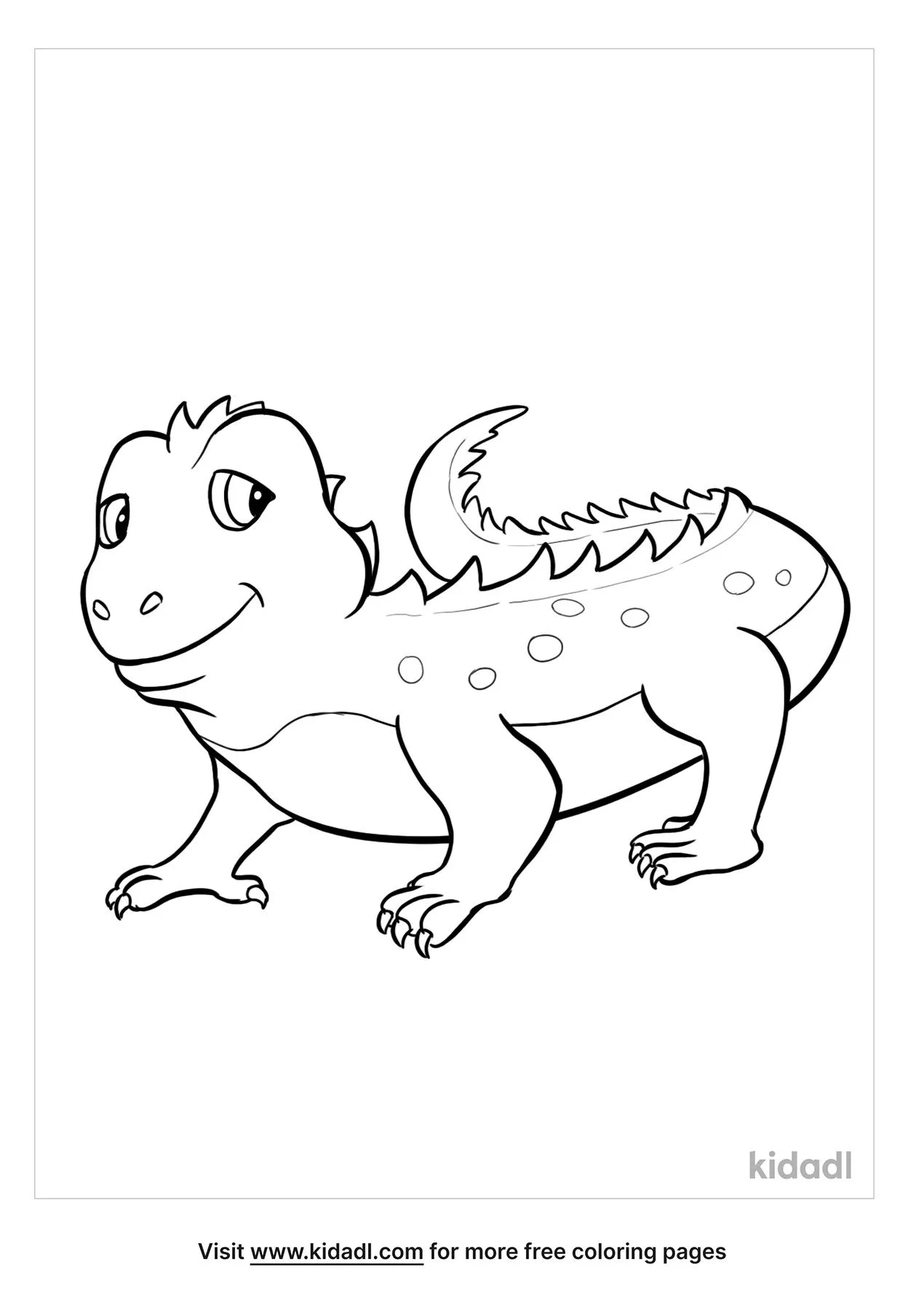 Free tuatara coloring page coloring page printables