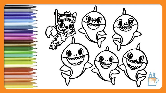 Coo desenhar o baby shark