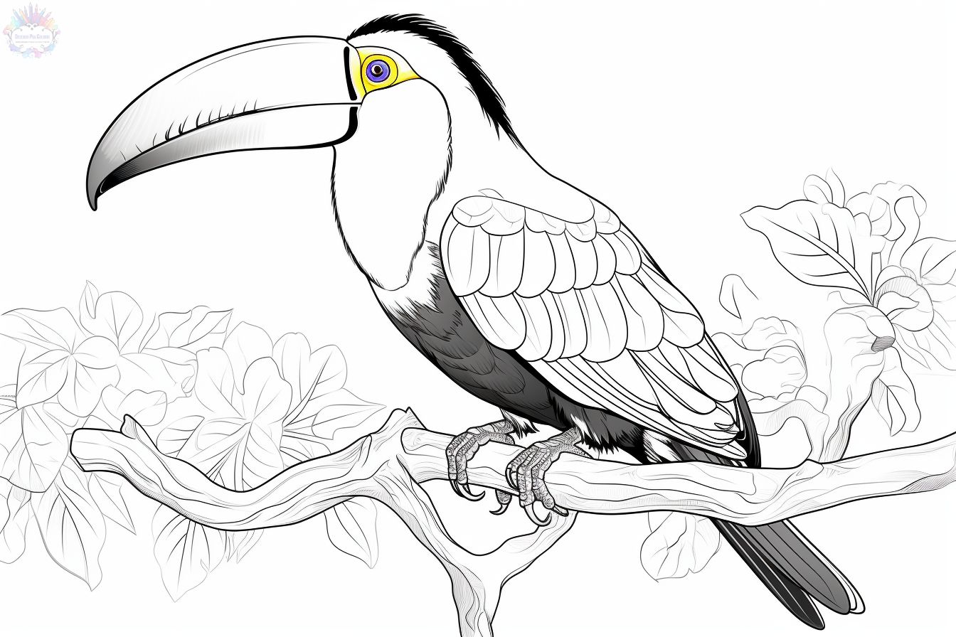Toucan coloring pages