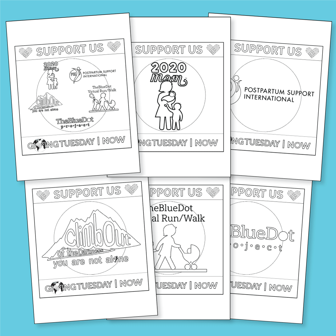 Givingtuesday coloring pages â maternal mental health