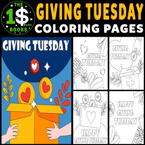 Giving tuesday coloring pages november holiday coloring sheets made by teachers